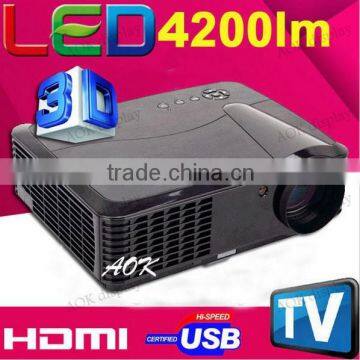 4200 Lumens LED Video TV Beamer Projector for Home Theater Cinema Multimedia Player with HDMI /AV/VGA/USB TV Projectors                        
                                                Quality Choice