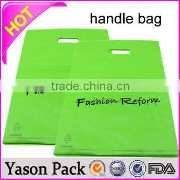 Yason LDPE plastic handle bag die cut pouches