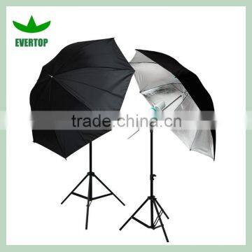 TS-ULK02 Photo Studio Silver Umbrella Flash Lighting Kit Photography Light Stand Set photo-3