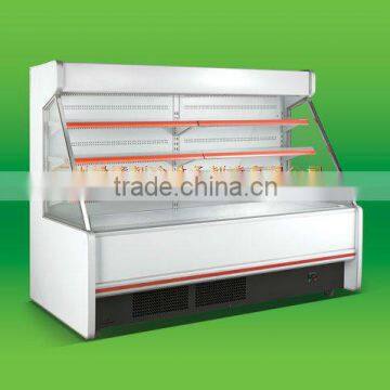 Fan cooling Commercial refrigerator showcase display fruit with CE certificates