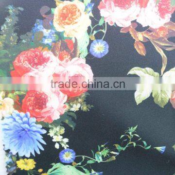 Scuba Fabric Healthy Polyester Scuba Fabric Woman Fashion Dress Digital Printing Scuba Fabric