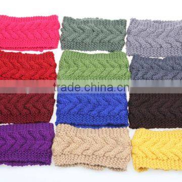 2015 fashional crochet girl women knitting pattern hair band