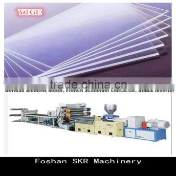 SKR machinery acrylic PMMA PC sheet production line