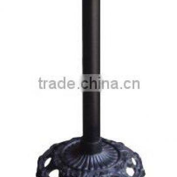 HS-A046 Hollow round Black cast iron restaurant Table Base outdoor Furniture Leg used in outdoor,coffee house or dinning room