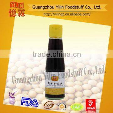 200ml Hot sell Gluten free soy sauce of Chinese