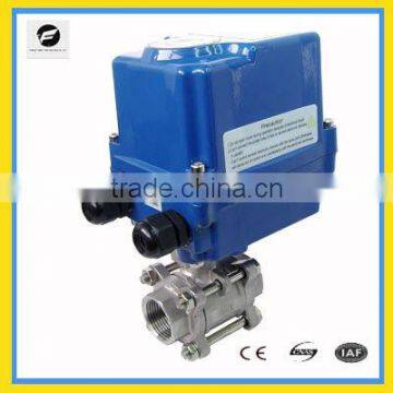 CTF-010 DN40 SS304 industrial electric ball valve for water treatment