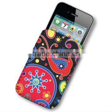 nice printing neoprene phone case, mobile phone cover