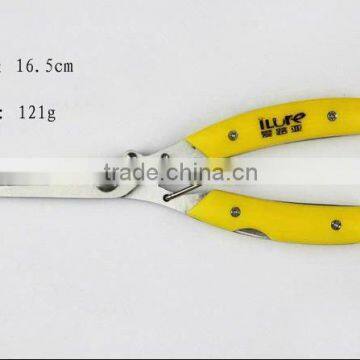 High Quality Yellow Fine Polish Stainless Fishing Plier