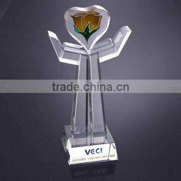 Hot Sales New Fashion K9 Craft Crystal for business gifts&decoration Figure Crystal Trophy