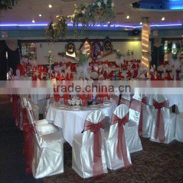 2014 popular polyester satin fabric for tablecloth