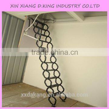 steel automatic electric telescopic loft ladders,hydraulic folding attic stairs