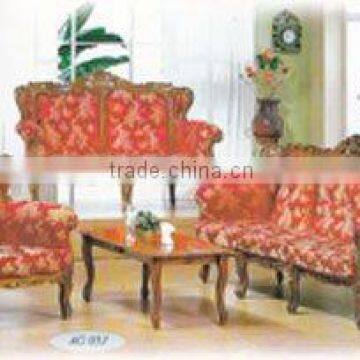 Teak Classic Design Sofa Set Romawi King of Rose Indoor Furniture.