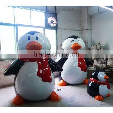 christmas custom design cartoon penguin winter set design decoration Santa Cave