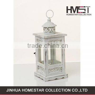 Good quality unique design wood candle holder lantern