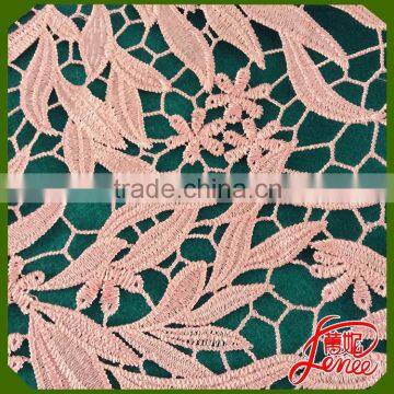 COLORFUL CLOT ACCESSORY CHEMICAL EMBROIDERY FABRIC FOR YOUNG GIRL DRESS