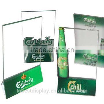 China factory customize acrylic plastic menu holder