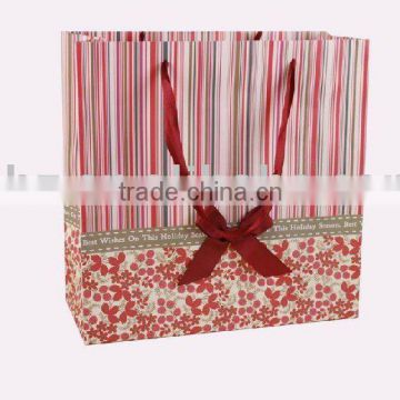 2011 New packaging Paper bag with silk handle