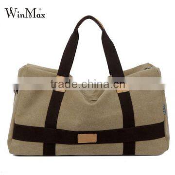 Male Vintage Large capacity Canvas HandBag Travel Shoulder Bags for Men