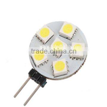 g4 led bulb light 12v led light lamp g4 12v 1W 6pcs 5050 leds led lamps lighting g4 DC10-30V high quality 3 years warranty