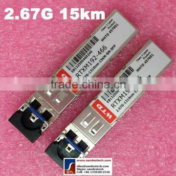 WTD 2.67G-1310nm-15km-SM-ESFP RTXM192-466 optical transceiver