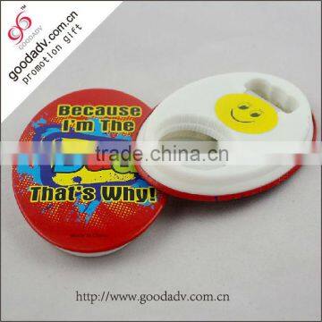 2014 new design colorful pattern tin bottle opener by china factory