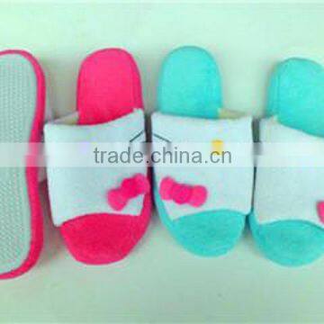 candy colors cotton fabric ladies bathroon slipper school girls warm bathroom slipper shoe