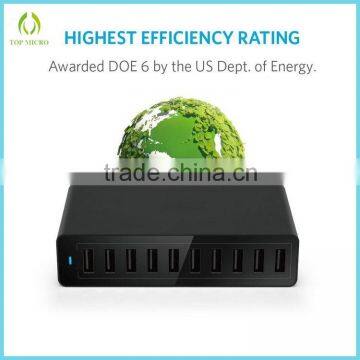 Wholesales 10A US/EU/UK/AU/KS Socket Multi Port USB Charger Station Wall Charger photo-6