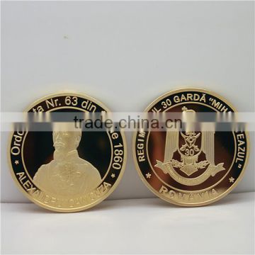 Custom Made Gold Plated Brass Coin