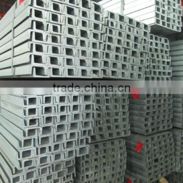 Hot rolled u channel steel sizes