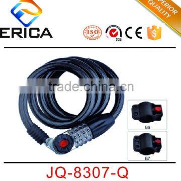 2016 New Black 4-Digital Bicycle Code Combination Lock With Led Light