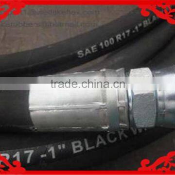 Good quality DIN SAE hydraulic rubber hose / Brand Names high pressure hose