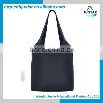 2015 Hot Sale Glossy and Matt Laminated Lagre Over Shoulder Shopper Handled Zipper Shopping Bag