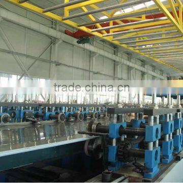 continuous decorative PU sandwich wall panel production line