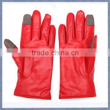 Manufacturing Touch Screen Leather Glove Used For Hand Phone