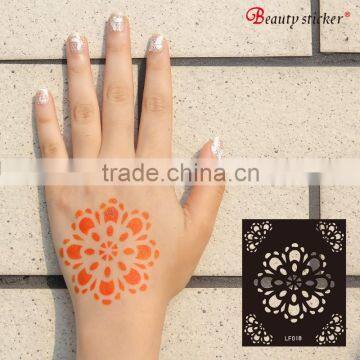 Custom PVC India Reusable Henna Stencils