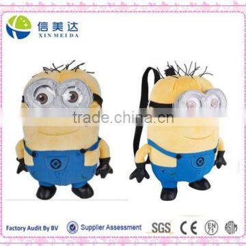 Cute Minions Plush Backpack Bag for kids