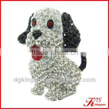 New Fashion Austrian Crystal Dog Brooch