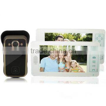 Home Security 7" TFT LCD Multi Video Door Phone System