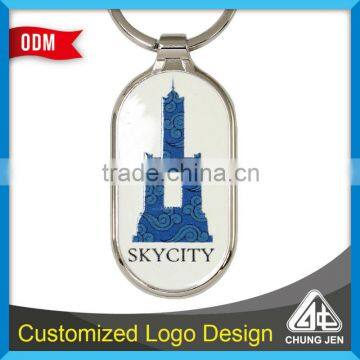 Custom Taiwan building Kaohsiung printing keychain holder