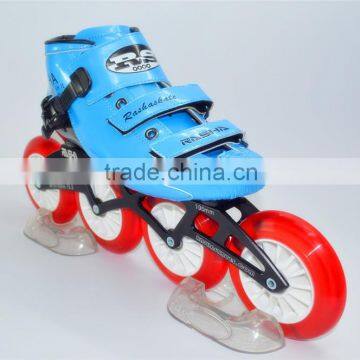carbon speed skating shoes inline skate roller skate blue skate OEM ODM logo red color skating wheels