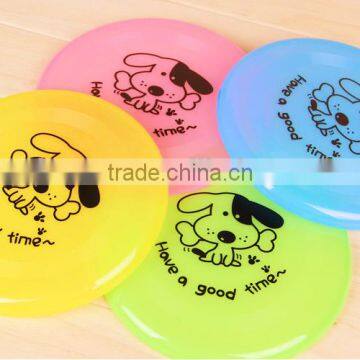 Soft plastic dog frisbee