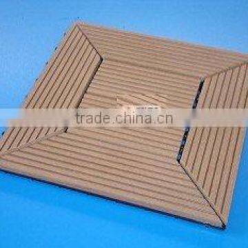 wood plastic DIY decking floor