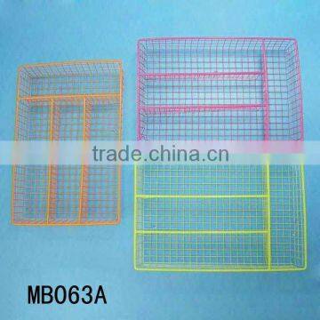 Chrome dishware basket