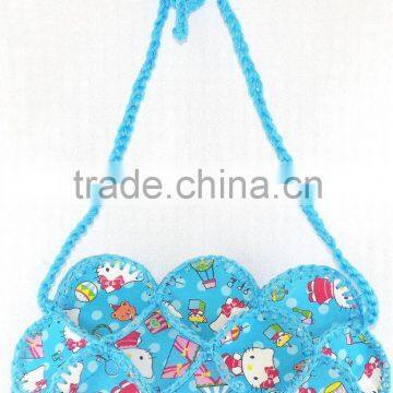 chrismas new arrival hello kitty design cute kids bag mobile key inner pocket