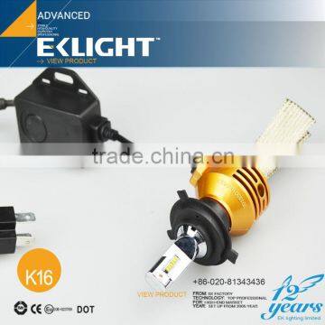 EKLIGHT ISO Factory TUV/CE/ROSH/Emark Approved H4 H7 9005 H13 Car led headlight bulb h11