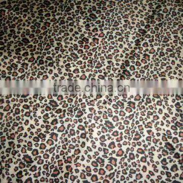 printed leopard polyester taffeta