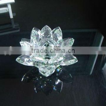 Beautiful Clear crystal lotus flowers