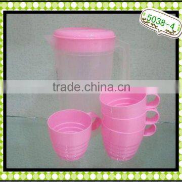 PP Tea drinking Set , plastic tea pot with cup set