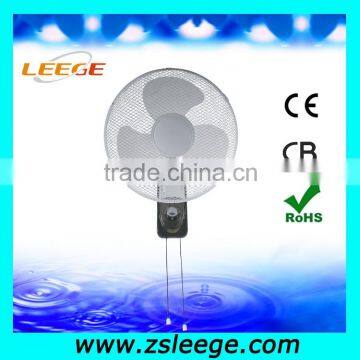 Oscillating wall mounted fans with remote control