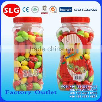 Colorful Olive Shaped Bubble Gum in Jar